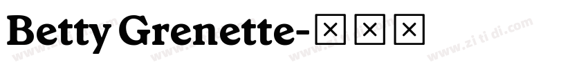 Betty Grenette字体转换